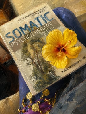 Flower and book